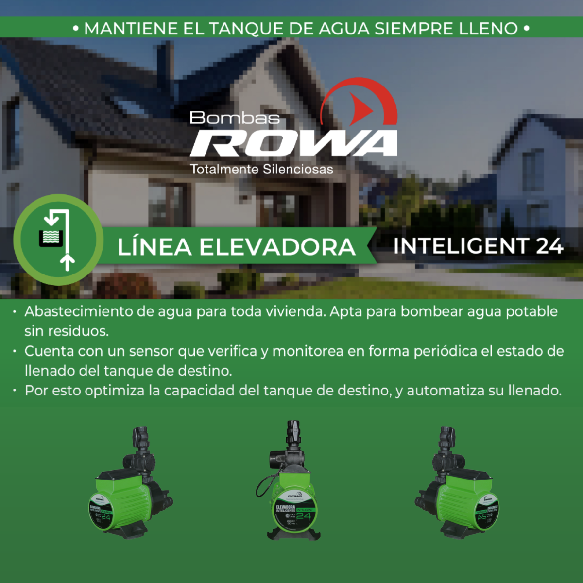 Rowa Inteligent 24 Bomba Elevadora - Imagen 3