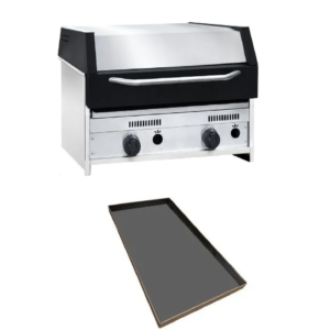 TST Parrilla CFP 60 Gas con Tapa y Plancheta