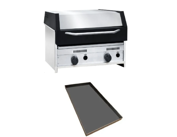 TST Parrilla CFP 60 Gas con Tapa y Plancheta
