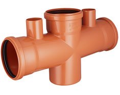 IPS Ramal Doble A 87º 30' 110x110x110mm Doble Ventilación