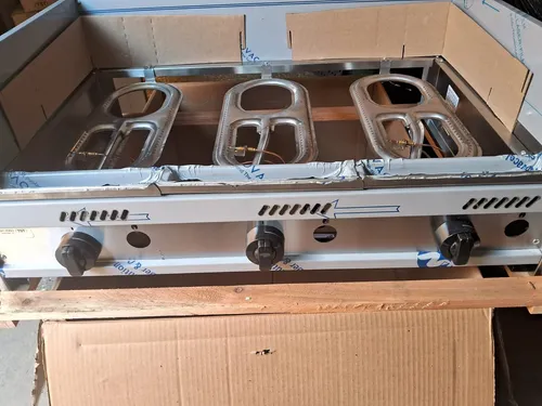 Parrilla Acero Inox Corbelli CFP 90 con Tapa y Plancheta - Imagen 4