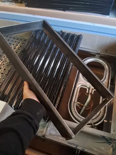 Parrilla Acero Inox Corbelli CFP 90 con Tapa y Plancheta - Imagen 8