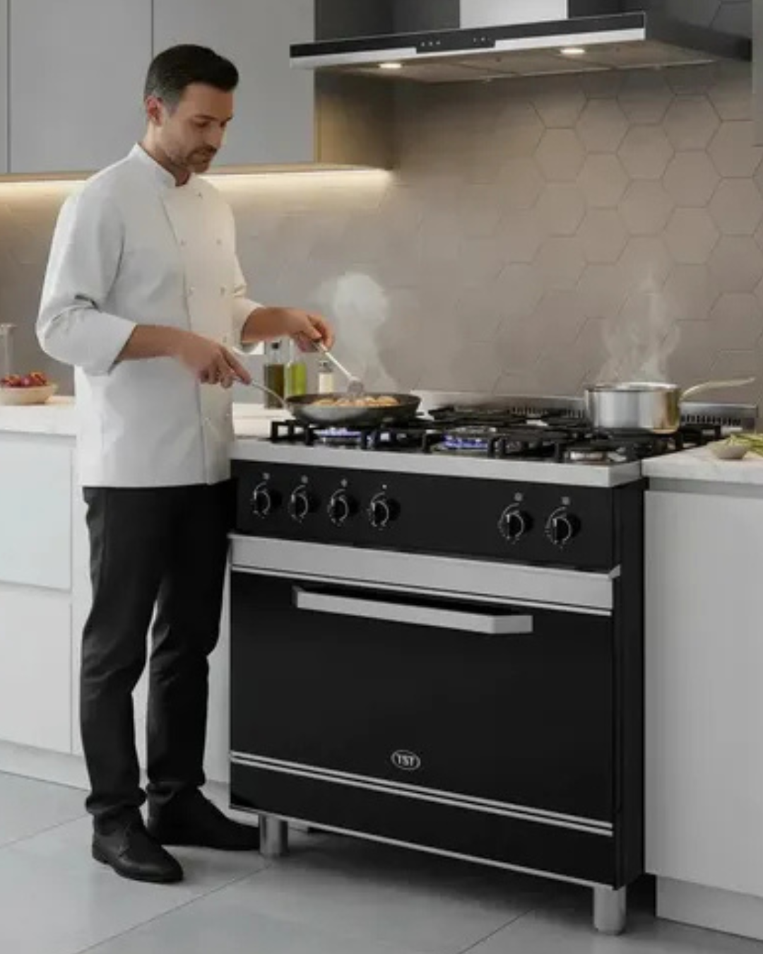 Vesta Black 90 Cocina TST Multigas Semi-Industrial - Imagen 5