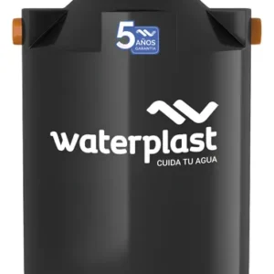 Biodigestor Waterplast 1100 L Negro Cámara Séptica Polietileno Vertical